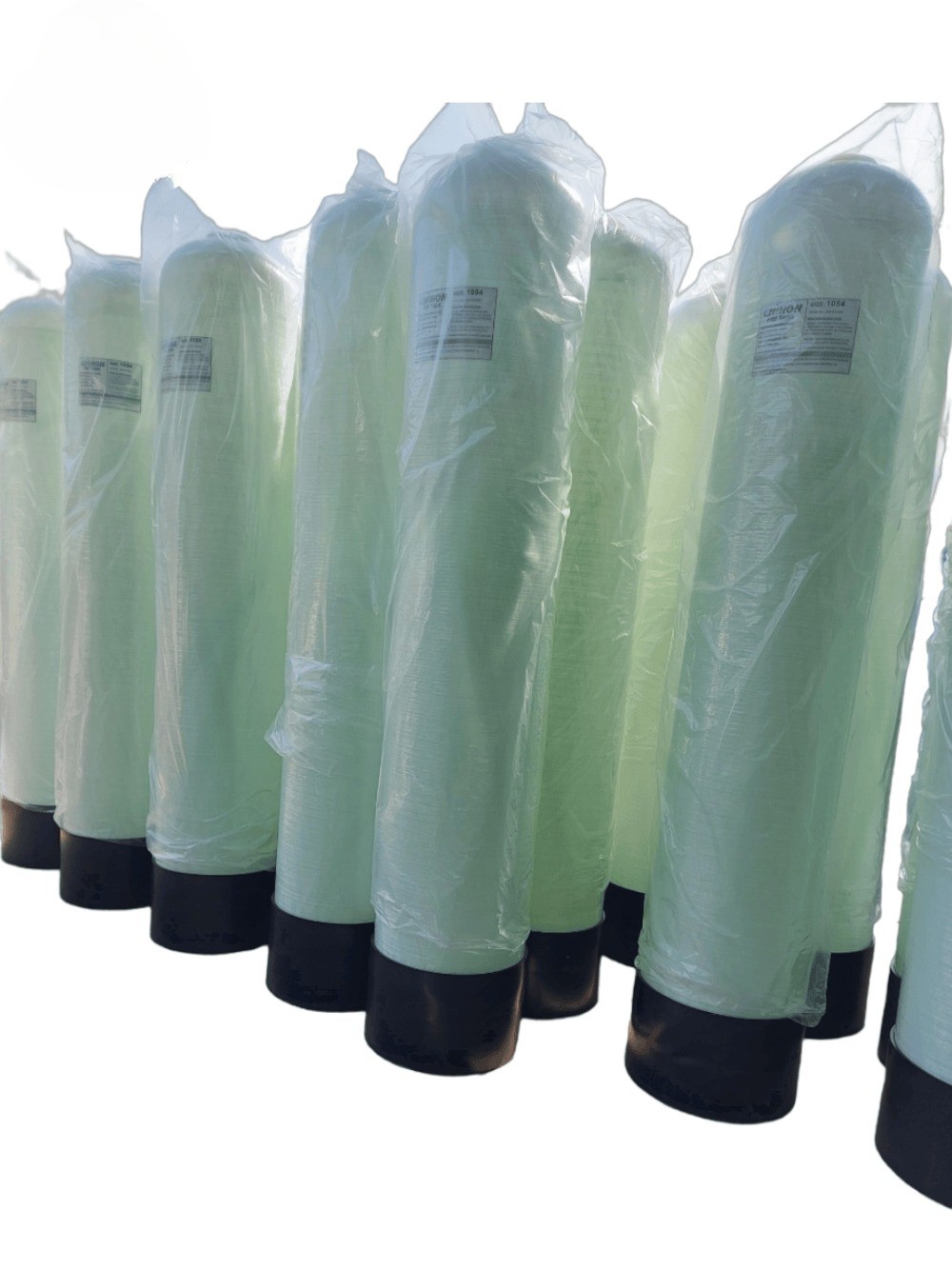 Hình bồn lọc composite 948 trước khi giao khách hàng