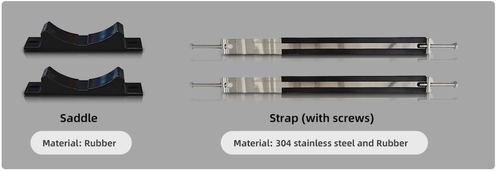 Bộ cùm thân và đế lót DN200