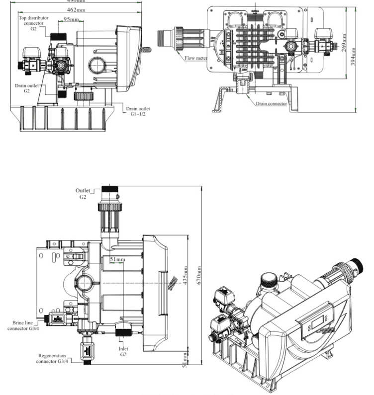 Van 3 cổng tự động 20m3/h – F95B1